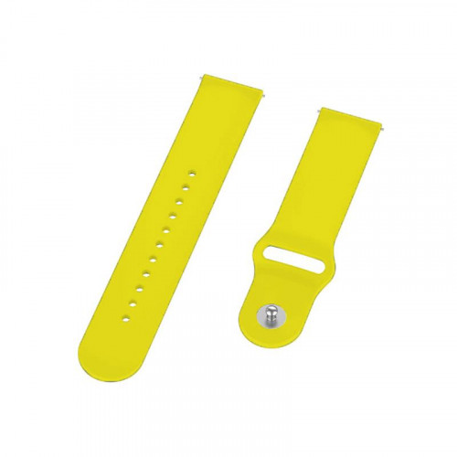 Силіконовий ремінець BeCover для Xiaomi iMi KW66/Mi Watch Color/Haylou LS01/Watch S1 Active Yellow (706361)