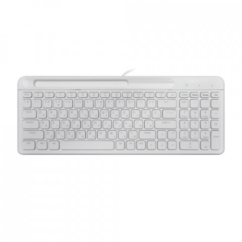 Клавiатура Maxxter KB-01W-UA White