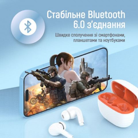 Bluetooth-гарнітура СolorWay Slim TWS-5 Earbuds White (CW-TWS5WT)