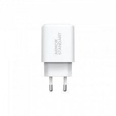 Мережевий зарядний пристрій ArmorStandart Poweraze 25W GaN Type-C + USB-A White (ARM87067)