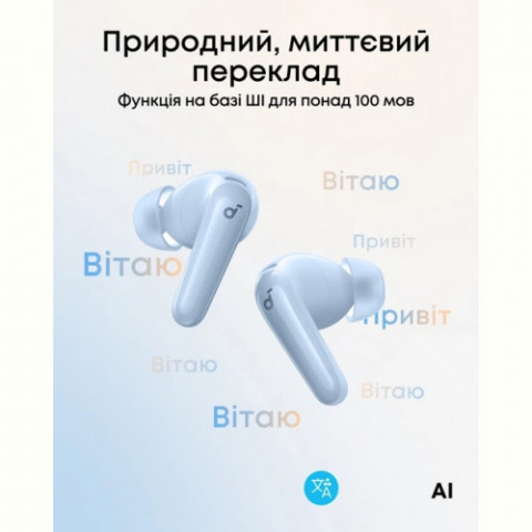 Bluetooth-гарнітура Anker SoundCore R60i NC Blue (D1202G31)