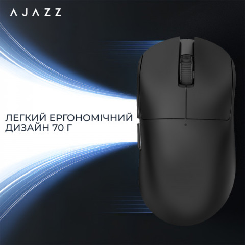 Бездротова миша Ajazz x Nacodex NJ08 MC Black (NJ08-MC-B) Купити в Україні