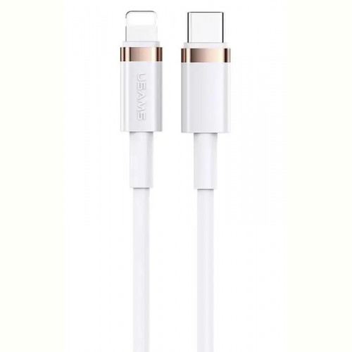 Кабель Usams US-SJ484 USB Type-C - Lightning, 1.2 м, White (SJ484USB02)