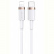 Кабель Usams US-SJ484 USB Type-C - Lightning, 1.2 м, White (SJ484USB02)
