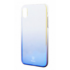 Чохол Baseus Glaze Case для Apple iPhone X/Xs Transparent Blue (WIAPIPHX-GC01)