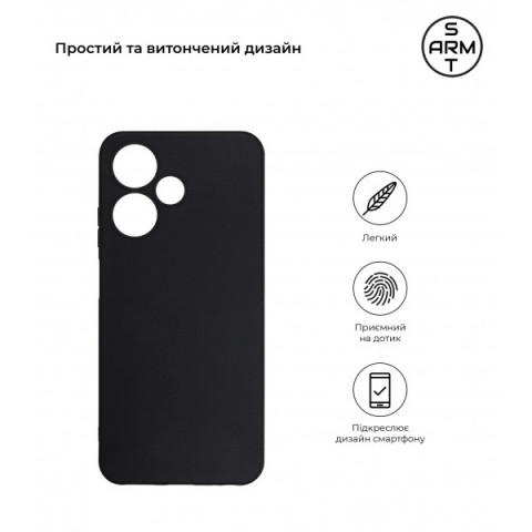 Чохол ArmorStandart Matte Slim Fit для Infinix Hot 30 Play NFC (X6835B) Camera cover Black (ARM68450)