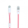 Кабель Remax RC-025t Gemini Lightning/microUSB, 1м Pink (6954851251286)