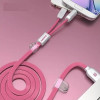 Кабель Remax RC-025t Gemini Lightning/microUSB, 1м Pink (6954851251286)