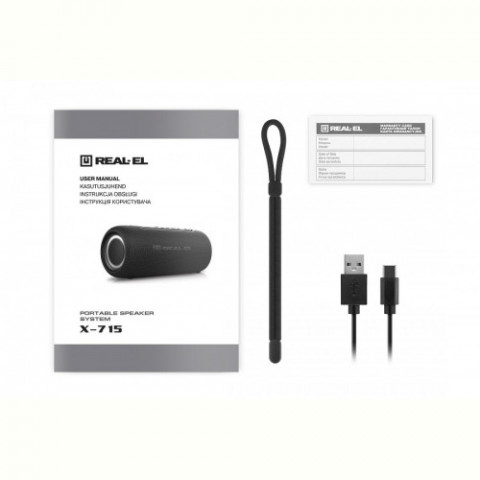 Акустична система REAL-EL X-715 Black