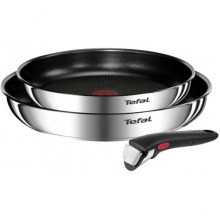Набір посуду Tefal Ingenio Emotion, змінна ручка, 3предмети, нержавіюча сталь, бакеліт