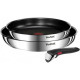 Набір посуду Tefal Ingenio Emotion, змінна ручка, 3предмети, нержавіюча сталь, бакеліт
