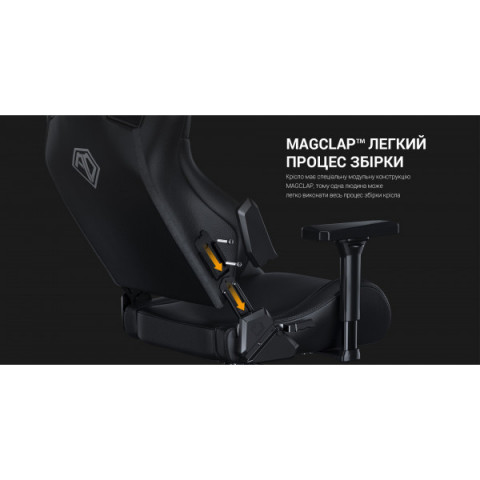 Крісло геймерське Anda Seat Kaiser Frontier XL Black (AD12YXL-17-B-PV) Купити в Україні