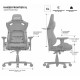 Крісло геймерське Anda Seat Kaiser Frontier XL Black (AD12YXL-17-B-PV) Купити в Україні
