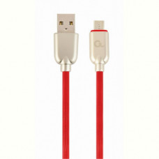 Кабель Cablexpert (CC-USB2R-AMmBM-2M-R) USB 2.0 A - microUSB, преміум, 2м, червоний