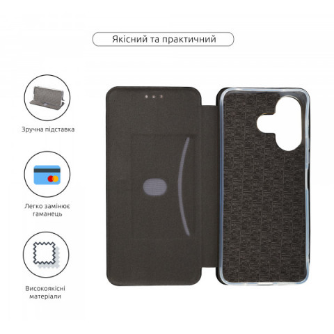 Чохол-книжка ArmorStandart G-Case для Xiaomi Redmi 13 4G / Poco M6 4G Black (ARM78267)
