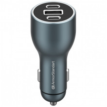 Автомобільний зарядний пристрій ArmorStandart Resolute Power ASPP-21 120W 2xUSB-C, USB (ARM70026)
