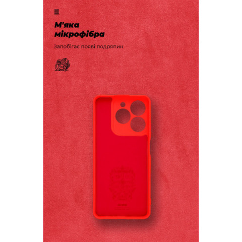 Чохол ArmorStandart ICON для Realme C63 4G Camera cover Red (ARM78461)