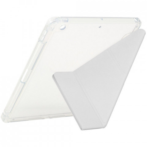 Чохол-книжка BeCover Ultra Slim Origami Transparent з кріпленням Apple Pencil для Apple iPad 10.2 2019/2020/2021 Gray (711099)