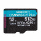 Карта пам`яті MicroSDXC 512GB UHS-I/U3 Class 10 Kingston Canvas Go! Plus R200/W160MB/s (SDCG4/512GBSP)