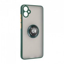 Чохол ArmorStandart Frosted Matte Ring для Samsung A05 (A055) Dark Green (ARM72761)