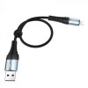 Кабель Hoco X38 USB - Lightning, 0.25м, Black (X38LB0.25)