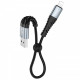 Кабель Hoco X38 USB - Lightning, 0.25м, Black (X38LB0.25)