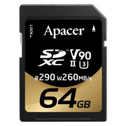 Карта пам`ятi SDXC  64GB UHS-II/U3 Class 10 Apacer (AP64GSDXC10V9-R)