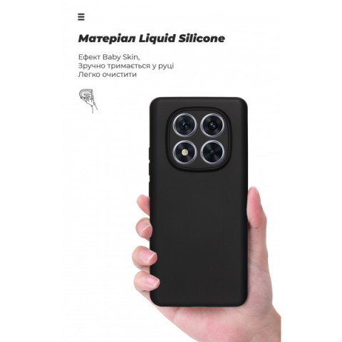Чохол ArmorStandart ICON для Xiaomi Redmi Note 14 Pro 5G / Poco X7 Camera cover Black (ARM79827)
