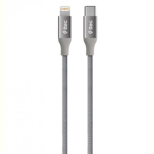 Кабель Ttec (2DK41UG) AlumiCable USB-C - Lightning 1.5м, Space Gray