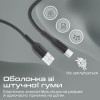 Кабель Promate xCord-AC200 USB - USB Type-C (M/M), 2 м, Black (xcord-ac200.black)
