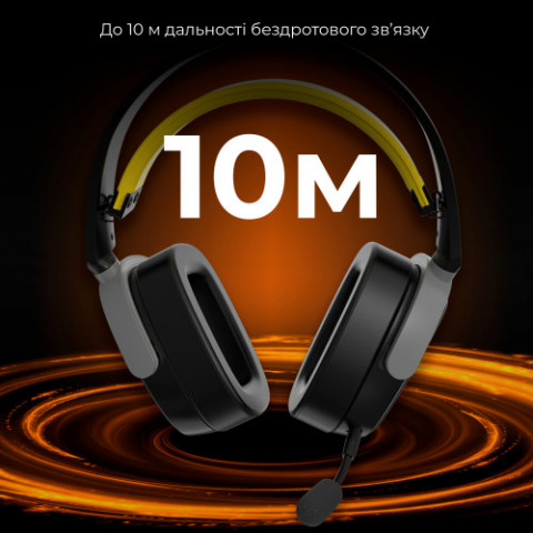 Bluetooth-гарнітура Ajazz AHM09 MAX 3-Mode Black (AHM09-MAX-BGY)