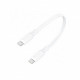 Кабель Foneng X107 USB Type-C - USB Type-C (M/M), 60W, 0.25 м, White (X107-CA-TCTC)