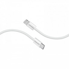 Кабель Promate USB Type-C - Lightning (M/M), 3 A, 27 W, 1.2 м, EcoLine-Ci120 White (ecoline-ci120.white)