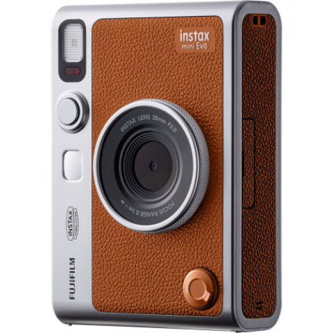 Фотокамера миттєвого друку Fujifilm Instax Mini EVO Hybrid Brown (16812508)