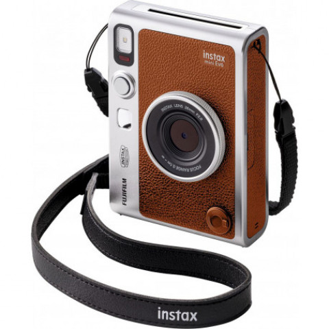 Фотокамера миттєвого друку Fujifilm Instax Mini EVO Hybrid Brown (16812508)