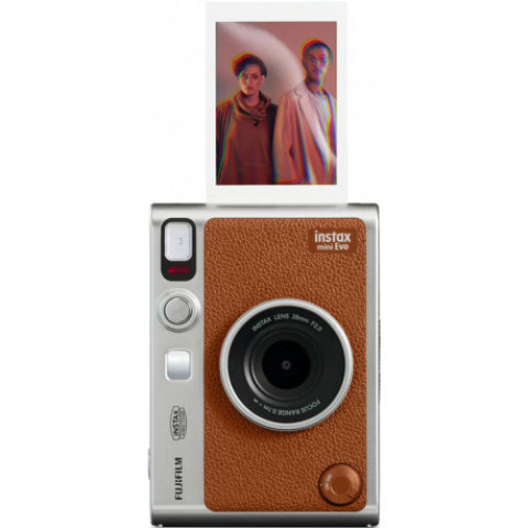 Фотокамера миттєвого друку Fujifilm Instax Mini EVO Hybrid Brown (16812508)