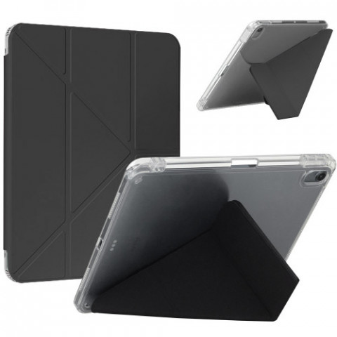 Чохол-книжка BeCover Ultra Slim Origami Transparent з кріпленням Apple iPad Air 11" M4 2026 Black (715183)