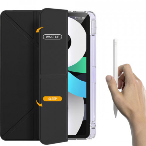 Чохол-книжка BeCover Ultra Slim Origami Transparent з кріпленням Apple iPad Air 11" M4 2026 Black (715183)