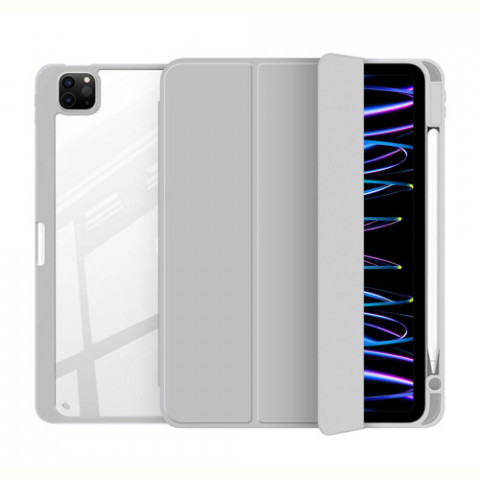 Чохол-книжка BeCover Soft Edge TPU з кріпленням Apple Pencil для Apple iPad Pro 12.9 2020/2021/2022 Gray (711709)