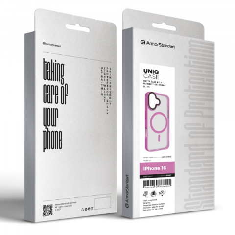 Чохол ArmorStandart Uniq MagSafe для Apple iPhone 16 Violet (ARM79499)