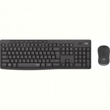 Комплект (клавiатура, миша) бездротовий Logitech MK295 Combo Black (920-009800)