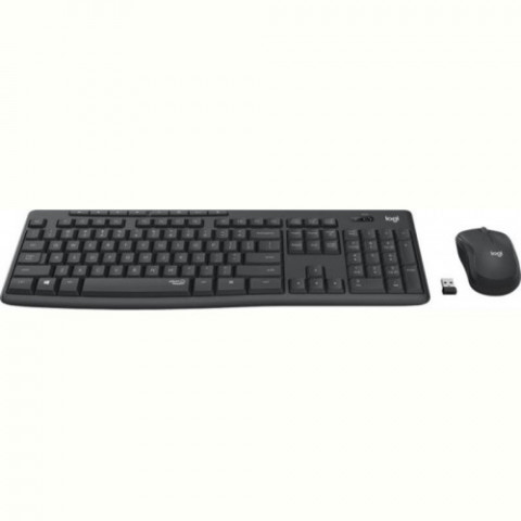 Комплект (клавiатура, миша) бездротовий Logitech MK295 Combo Black (920-009800)