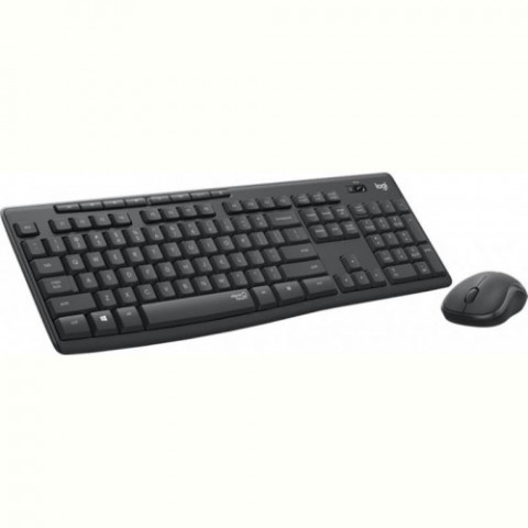 Комплект (клавiатура, миша) бездротовий Logitech MK295 Combo Black (920-009800)