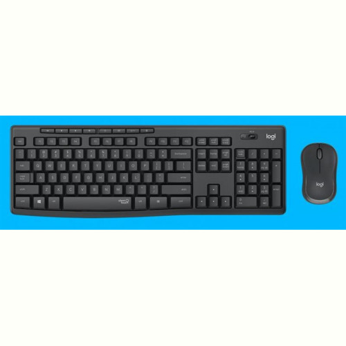 Комплект (клавiатура, миша) бездротовий Logitech MK295 Combo Black USB (920-009800)