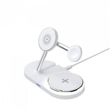 Бездротовий зарядний пристрій ArmorStandart H101 3 in 1 Magnetic White (ARM78102)