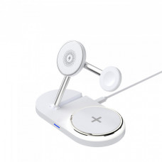 Бездротовий зарядний пристрій ArmorStandart H101 3 in 1 Magnetic White (ARM78102)