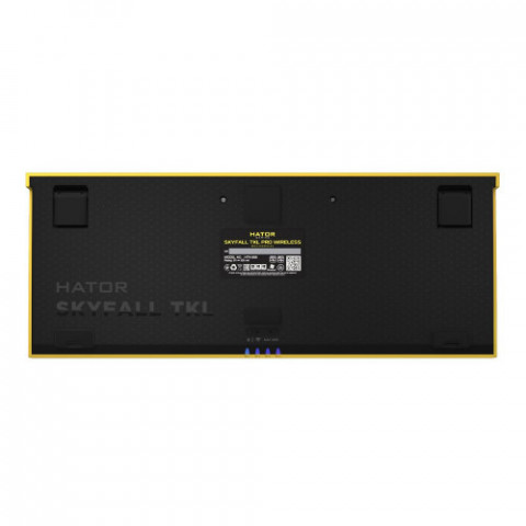 Клавіатура бездротова Hator Skyfall TKL Pro Wireless Yellow (HTK-668)