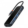 Type-C-Хаб Baseus AcmeJoy 6-Port Type-C HUB (Type-C to HDMI + 2xUSB3.0 + USB2.0 + Type-C PD&Data + R dark gray Купити в Україні
