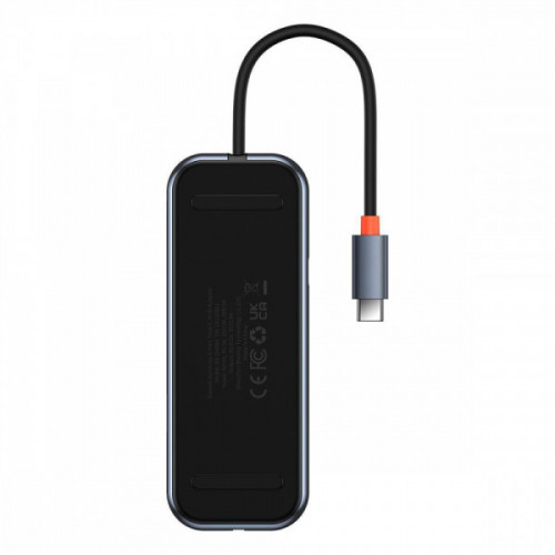 Type-C-Хаб Baseus AcmeJoy 6-Port Type-C HUB (Type-C to HDMI + 2xUSB3.0 + USB2.0 + Type-C PD&Data + R dark gray Купити в Україні