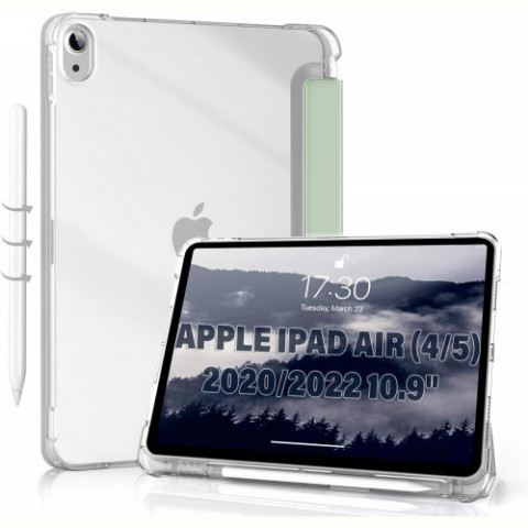 Чохол-книжка BeCover Soft Edge з кріпленням Apple Pencil для Apple iPad Air (4/5) 2020/2022 10.9" Green (711121)